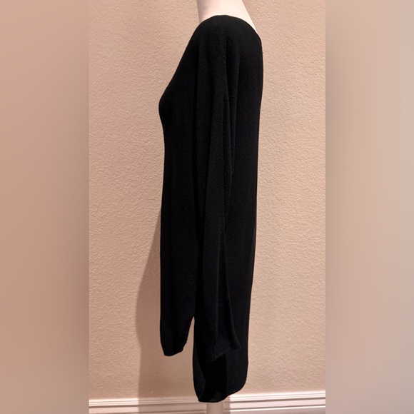 Philosophy Republic Hi-Low Scoop Neck Tunic Sweater – Black – Size M - Picture 5 of 11